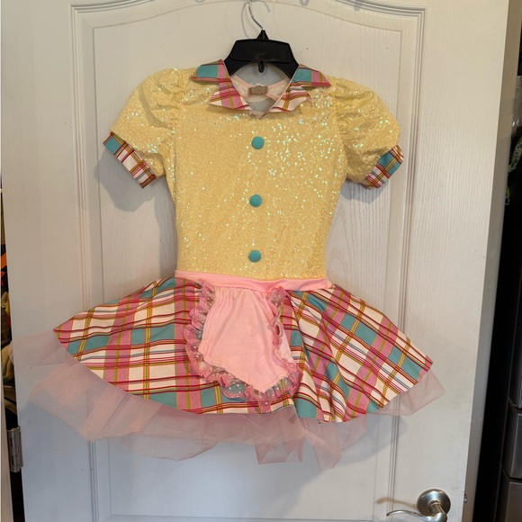 Revolution Dance / Halloween sequin Candy land costume Dress Child XL - Picture 1 of 7